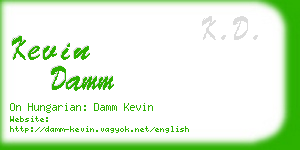 kevin damm business card